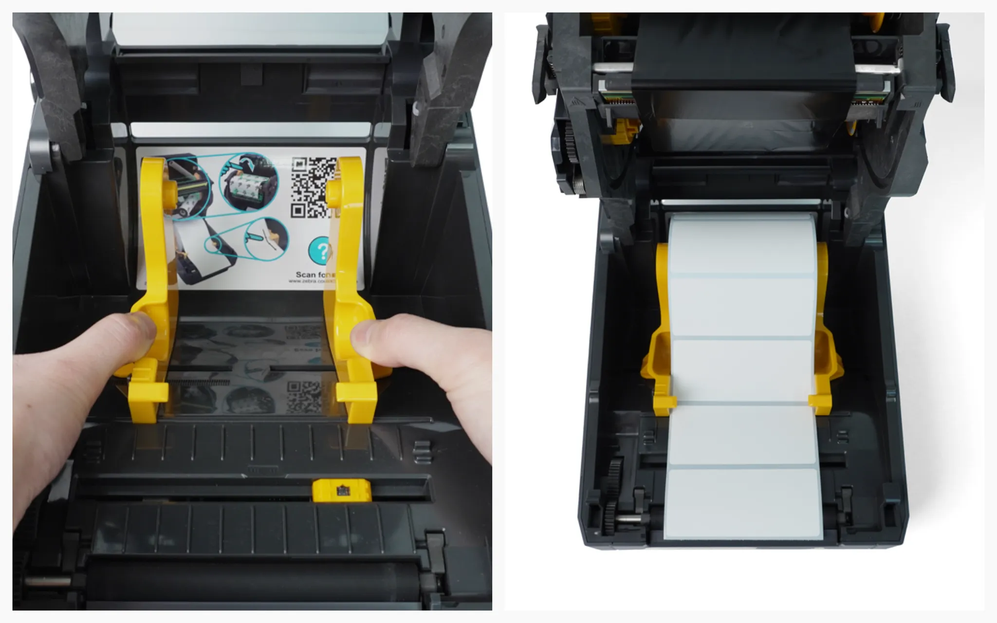 라벨 용지 장착