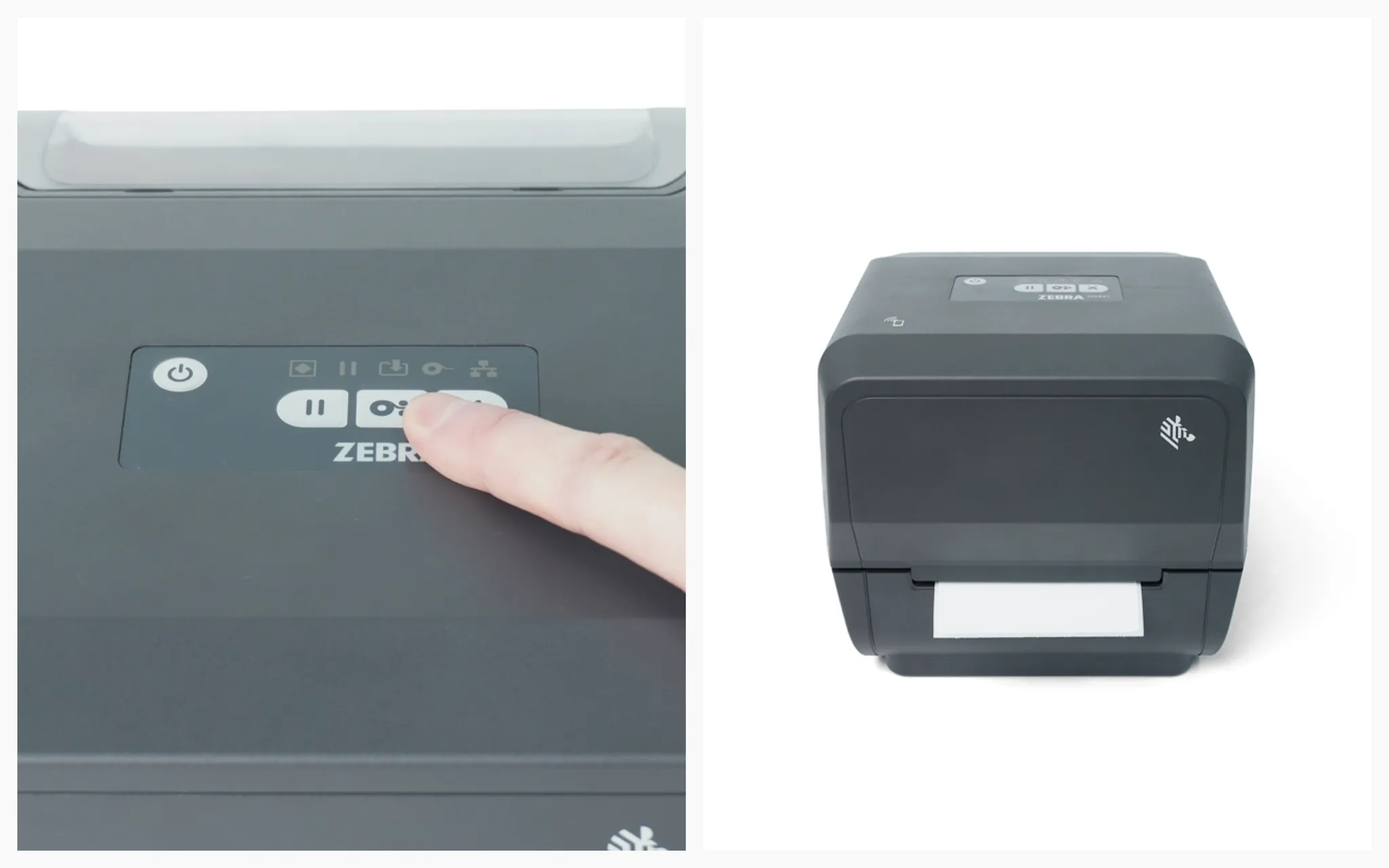 급지 버튼을 눌러 인쇄 테스트