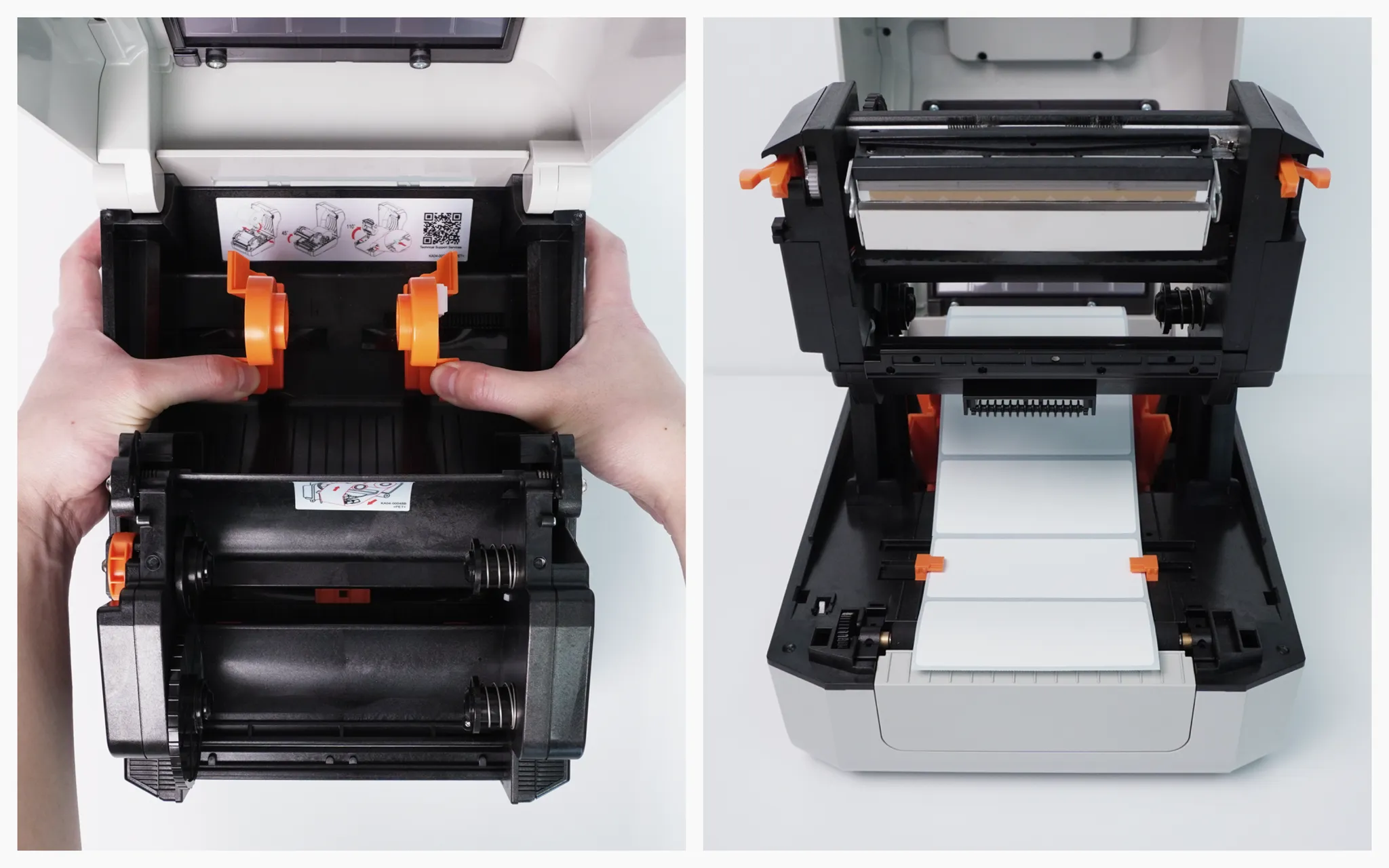 라벨 용지 장착